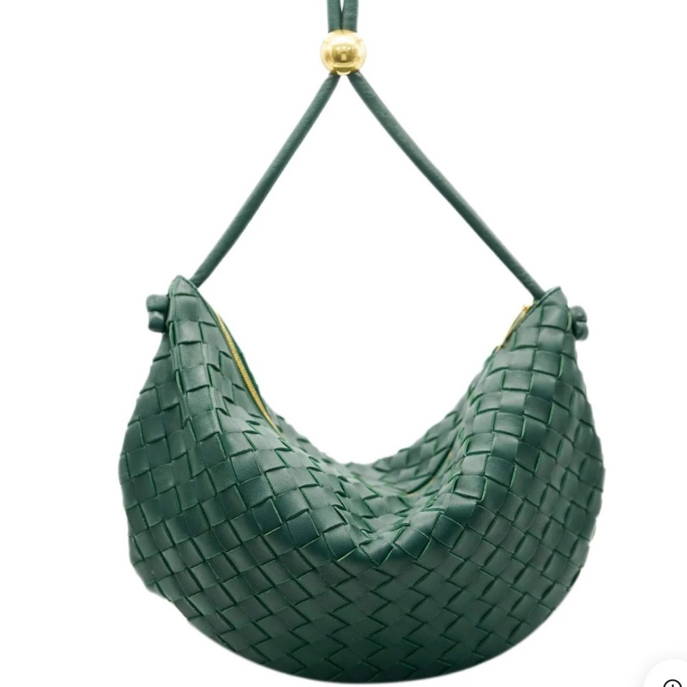 BOTTEGA FOREST GREEN SHOULDER BAG